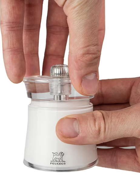 Peugeot Bali White Salt Mill by Kitchen Niche