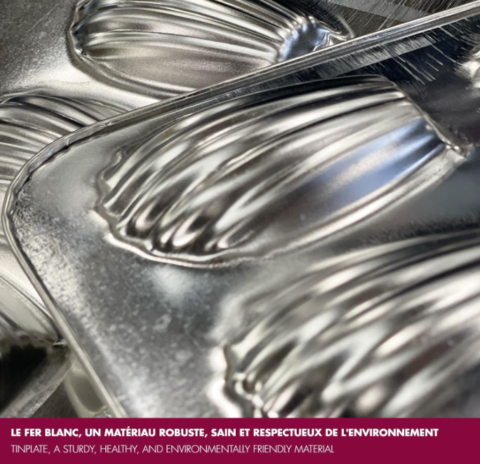 Gobel Madeleine Sheet Stamped for 12 Large – 15.5" x 8.6" / 39.5 x 22.5 cm