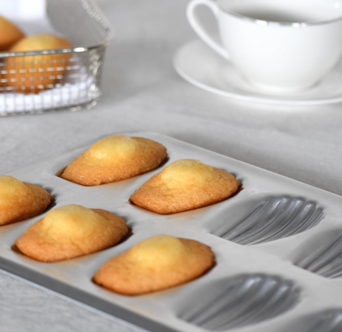 Gobel Madeleine Sheet Stamped for 12 Large – 15.5" x 8.6" / 39.5 x 22.5 cm