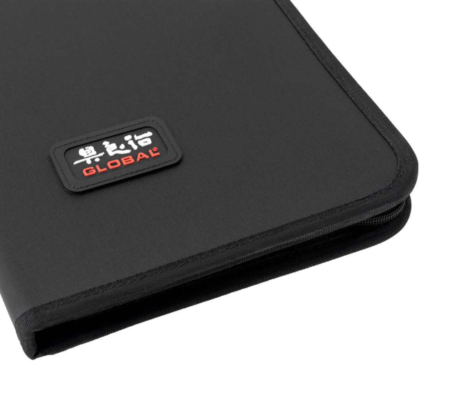 Global Knife Case w/Zipper 7 Pockets Hard Case Global by Kitchen Niche