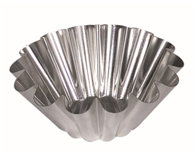 Gobel Small Fluted Brioche Mold with 9 Ribs – 2.4" x 0.9" / 6 x 2.5 cm