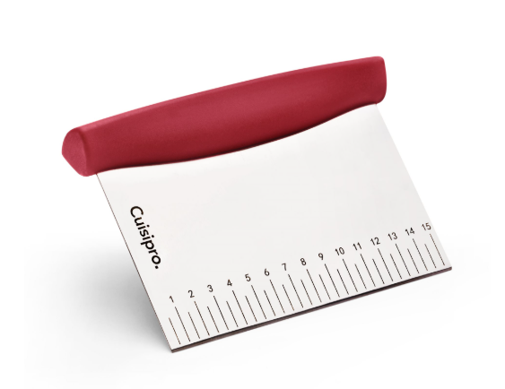 Cuisipro Dough Cutter – 6" x 4.5" / 15 x 11 cm, Stainless Steel, Red Cuisipro by Kitchen Niche