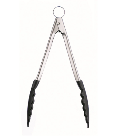 Cuisipro Locking Tongs – Black Nylon & Stainless Steel, 9.5" / 24cm Cuisipro by Kitchen Niche