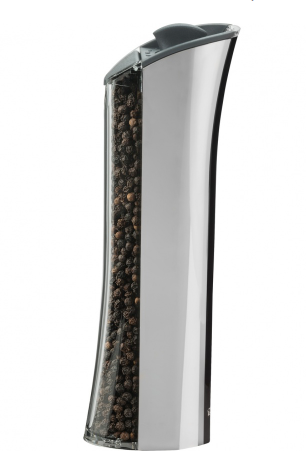 Trudeau Graviti Plus Electric Pepper Mill Chrome 8" Trudeau by Kitchen Niche