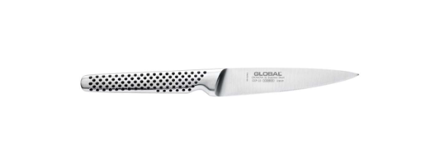 Global Steak Knife Serrated 11cm/4.25" Forged Global by Kitchen Niche