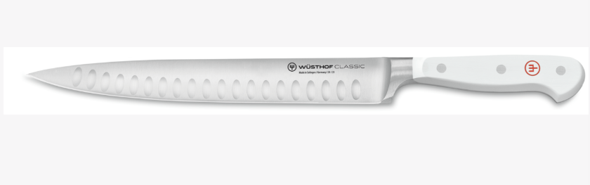 Wüsthof Classic White Hollow Ground Carving Knife – 9" Wusthof by Kitchen Niche