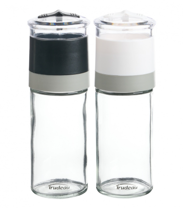 Trudeau Mini Grinders – Set of 2 – Stainless Steel Trudeau by Kitchen Niche