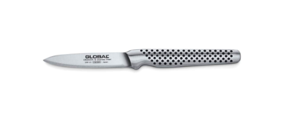 Global Peeling Knife w/Large Handle 8cm / 3.2" Forged Global by Kitchen Niche