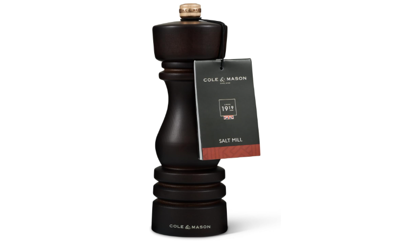 Cole & Mason The London Collection Salt Mill – Chocolate Wood – 7" / 18 cm by Kitchen Niche