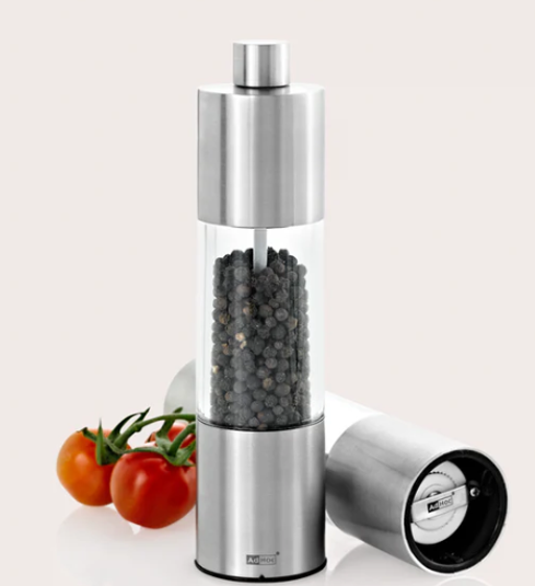 AdHoc Classic Medium Pepper / Salt Mill – 7" / 18 cm by Kitchen Niche