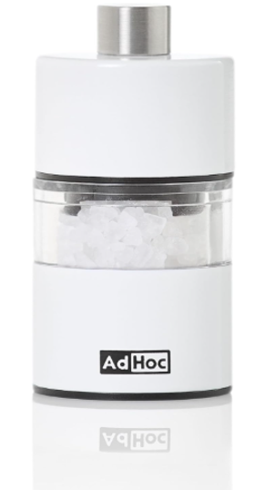 AdHoc Classic MiniMill Pepper / Salt Mill – White – 2.4" / 6.2 cm
