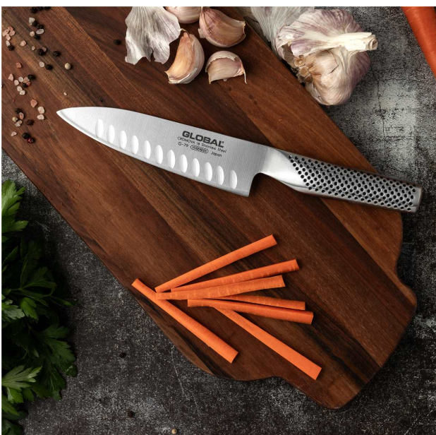 Global Cook's Knife Fluted 16cm / 6.5" Global by Kitchen Niche