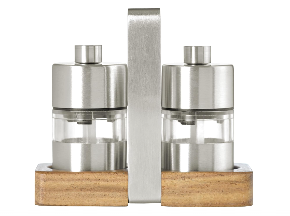 AdHoc Menage MiniMill Salt & Pepper Mill Set – 3.3" / 8.5 cm