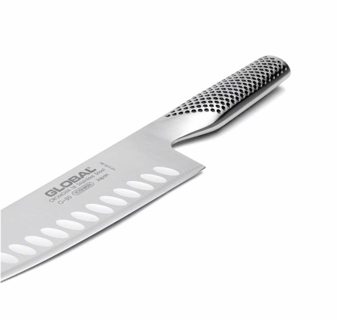 Global Santoku Knife Fluted 18cm / 7" Global by Kitchen Niche
