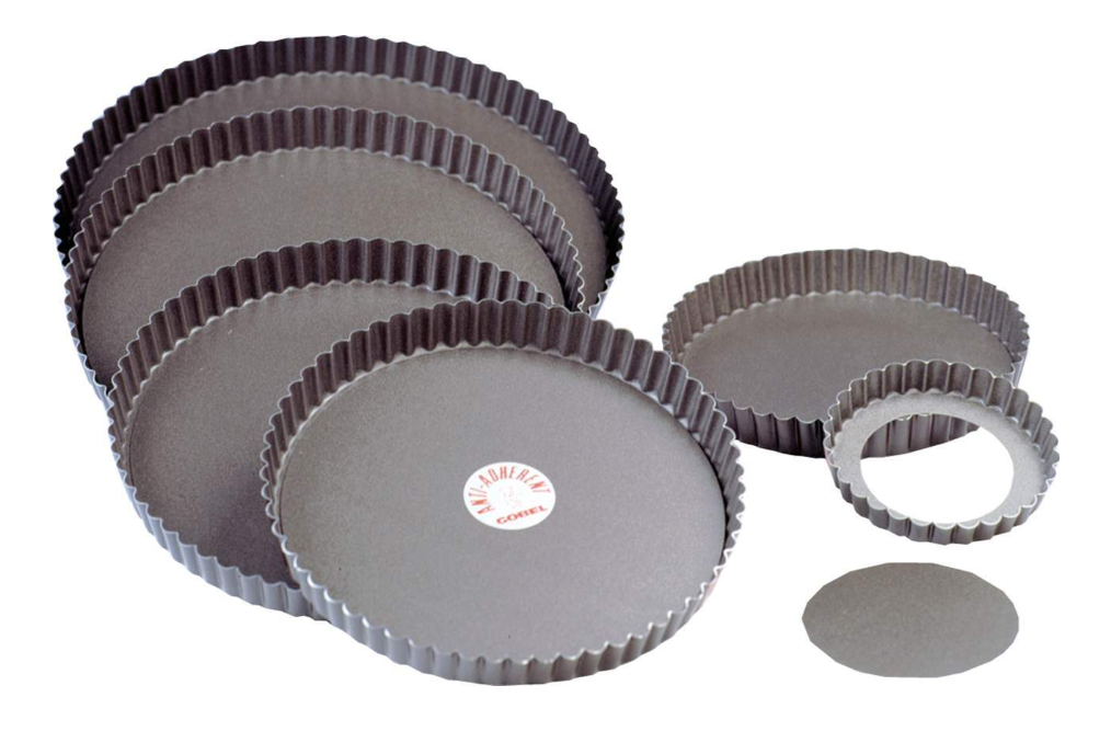Gobel Fluted Round Tart Mold – 4.7" x 0.8" / 12 x 2 cm