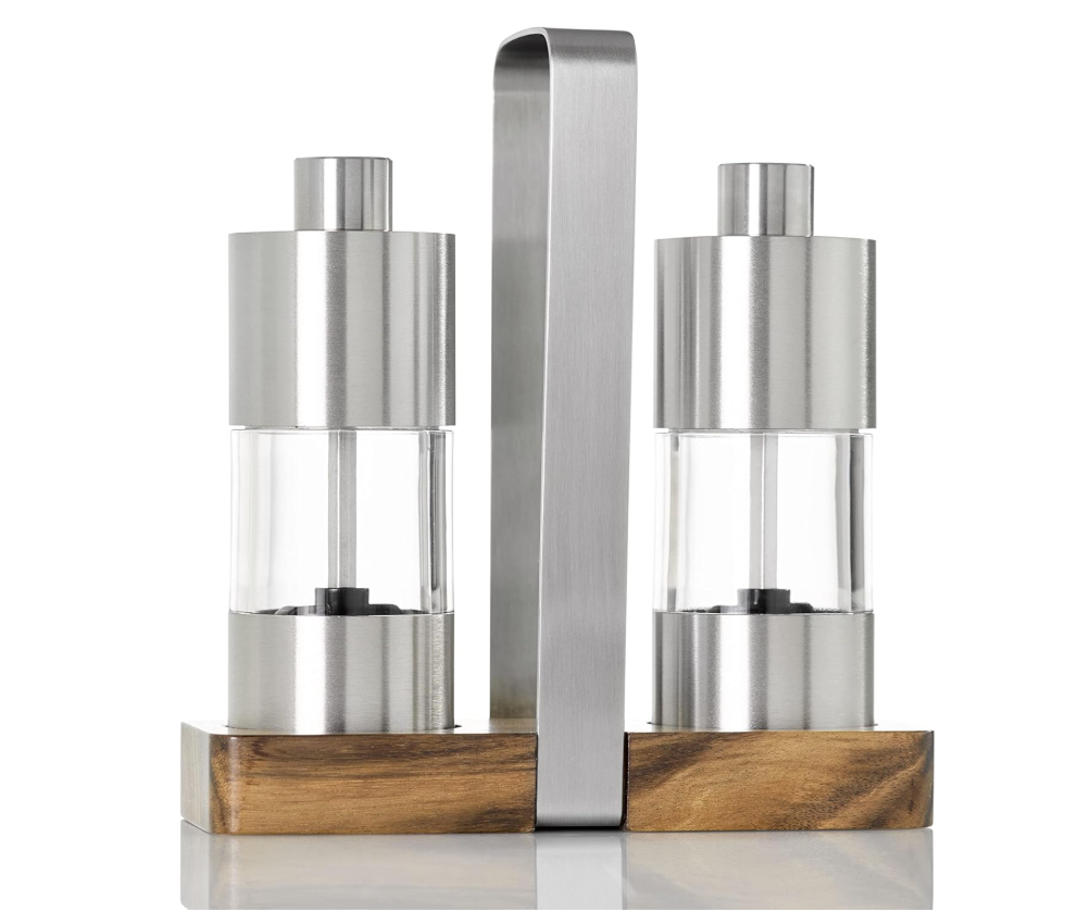 AdHoc Menage Classic Salt and Pepper Mill Set – 6.3" / 16 cm