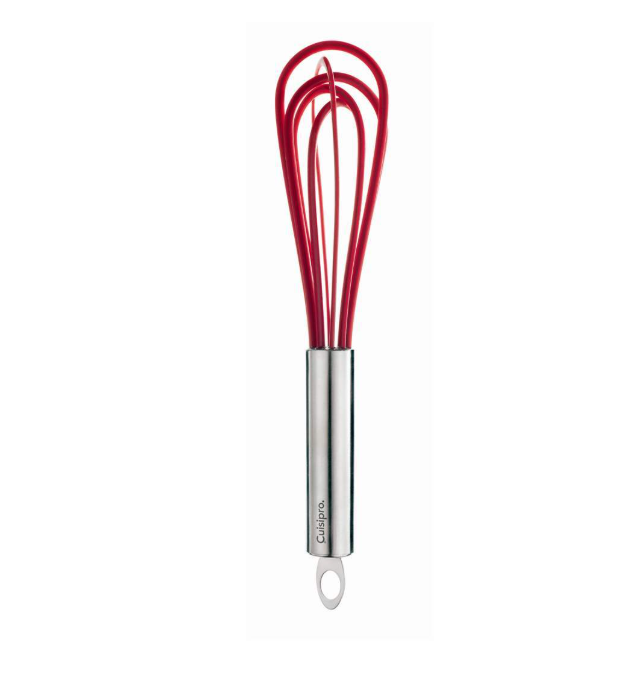 Cuisipro Paddle Egg Whisk (5 Wires) – 10" / 25.4 cm – Silicone Red Cuisipro by Kitchen Niche