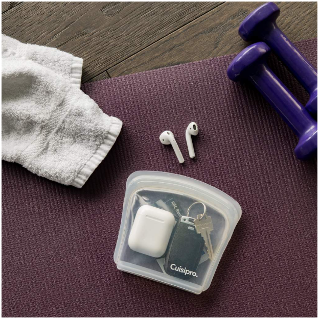 Cuisipro Reusable Bags – 2pc – 5.25" x 4.75" / 13.3 x 12 cm – 200 ml – Clear Cuisipro by Kitchen Niche