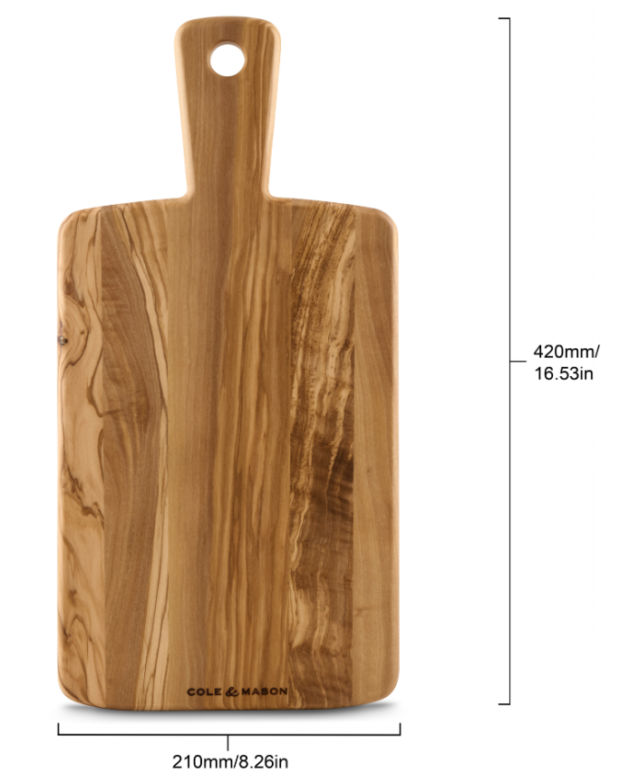 Cole & Mason Portobello Olive Wood Serving Board Small – 42 x 21 cm