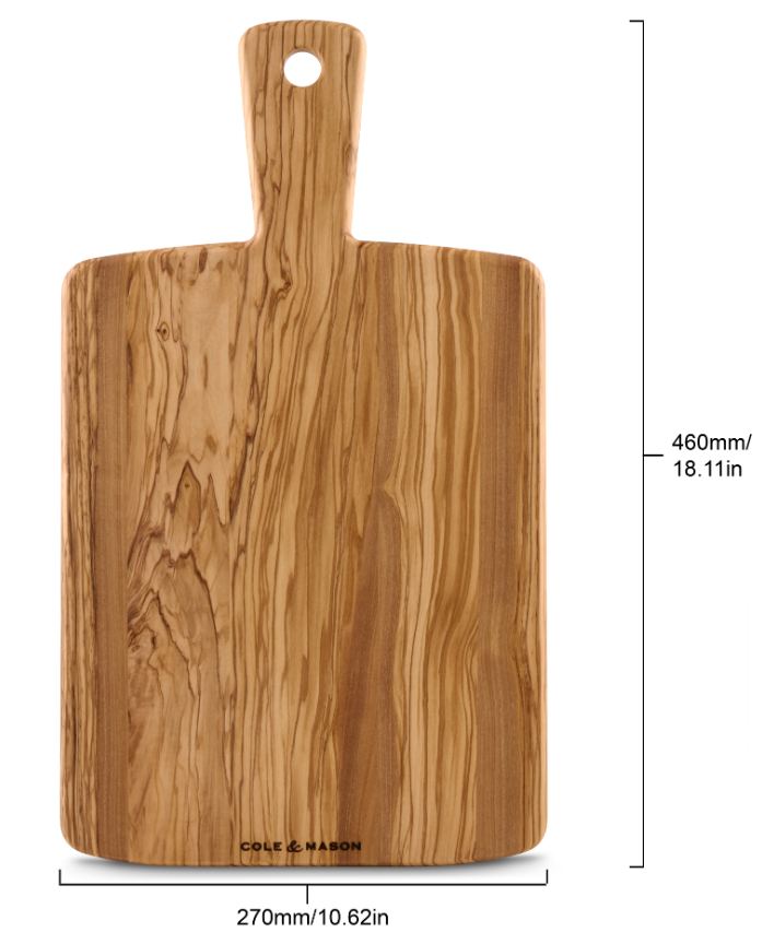 Cole & Mason Portobello Olive Wood Serving Board Medium – 46 x 27 cm