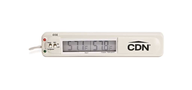 CDN Fridge Freezer Alarm Thermometer - White