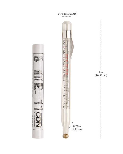 CDN Candy Deep Fry Thermometer White