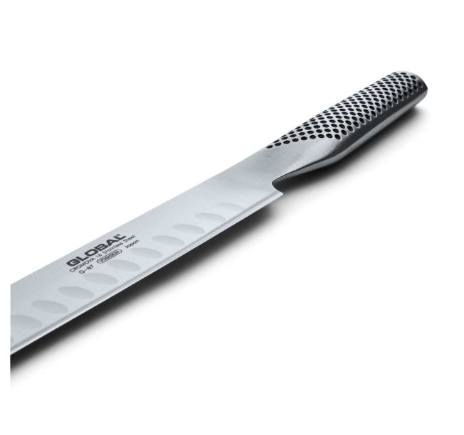 Global Ham Slicer/Salmon Knife Fluted 27cm / 11" Global by Kitchen Niche