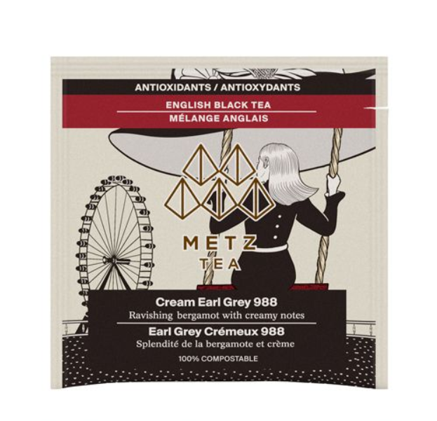 Metropolitan Tea Metz Cream Earl Grey Tea – Box of 25 Teabags