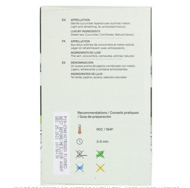 Metropolitan Tea Metz Cucumber Melon Tea – Box of 25 Teabags