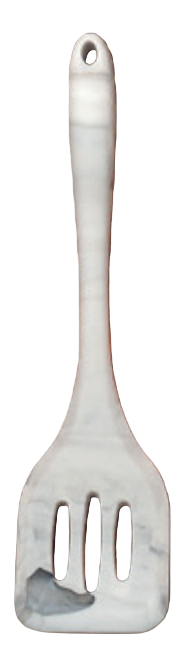 Vitantonio Marmo Silicone Slotted Turner – 27cm