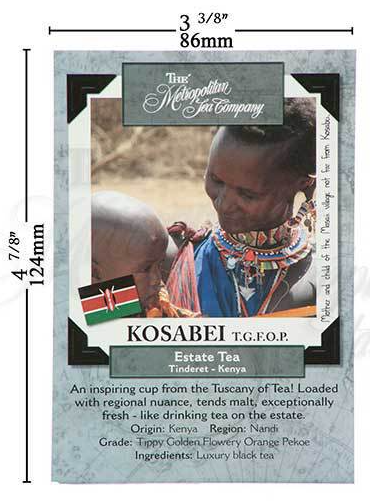 Metropolitan Tea Kosabei TGFOP Loose Leaf Black Tea 1.1 lbs