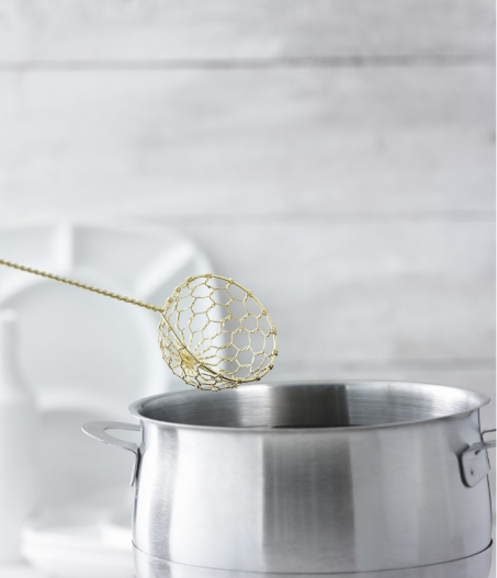 Trudeau Brass Fondue Strainer Trudeau by Kitchen Niche