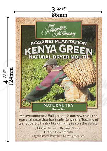 Metropolitan Tea Kenya Green Natural Dryer Mouth Loose Leaf Green Tea 1.1 lbs