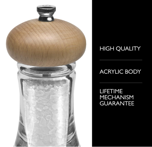 Cole & Mason Basics Wood Gift Set, 16.5 cm / 6.5" by Kitchen Niche