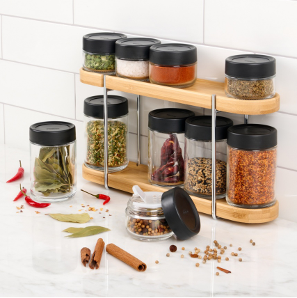 Trudeau Spice Rack – 10-Bottle Trudeau by Kitchen Niche