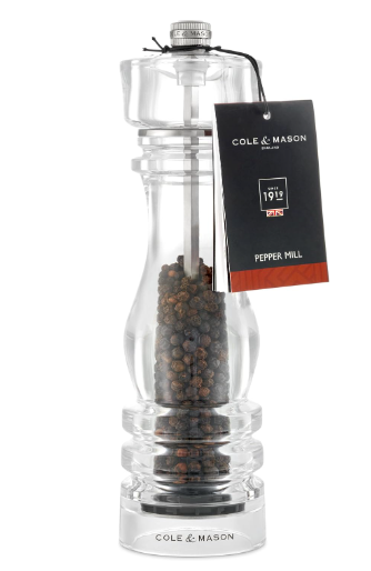 Cole & Mason The London Collection Pepper Mill – Acrylic – 11" / 30 cm by Kitchen Niche