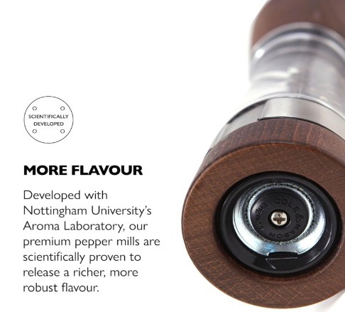 Cole & Mason Derwent Forest Gourmet Pepper Mill – 7.5" / 19 cm by Kitchen Niche