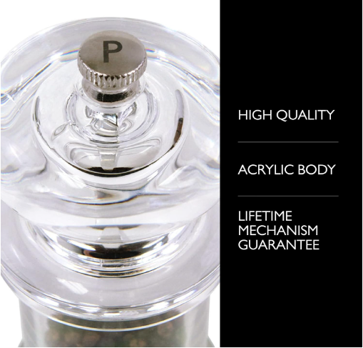 Cole & Mason 505 Classic Precision Pepper Mill – 5.5" / 14 cm by Kitchen Niche