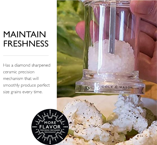 Cole & Mason 505 Classic Precision Salt Mill – 5.5" / 14 cm by Kitchen Niche