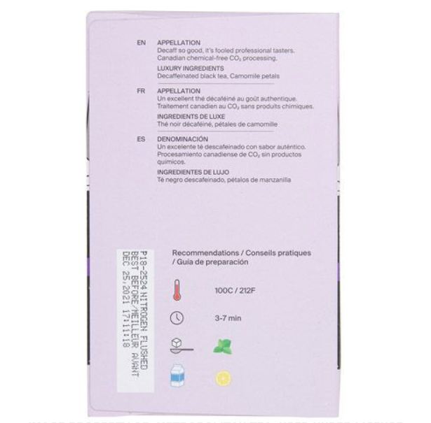 Metropolitan Tea Metz Decaff Breakfast Tea – Box of 25 Teabags