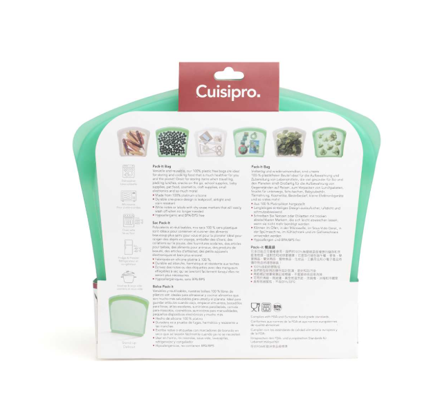 Cuisipro Reusable Bags – 3000ml – Green Cuisipro by Kitchen Niche