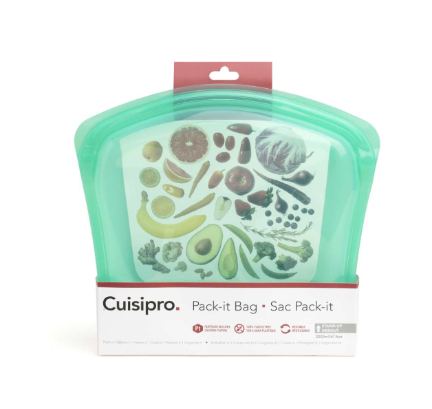 Cuisipro Reusable Bags – 3000ml – Green Cuisipro by Kitchen Niche