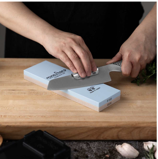 Global MinoSharp Deluxe Whetstone Kit (Rough/Medium) Global by Kitchen Niche