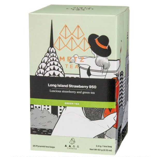 Metropolitan Tea Metz Long Island Strawberry Tea – Box of 25 Teabags