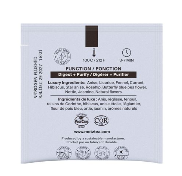 Metropolitan Tea Metz Mediterranean Blue Tea – Box of 25 Teabags