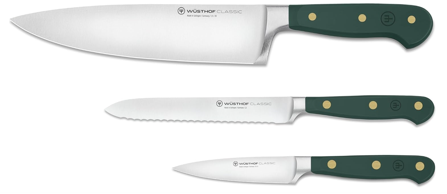 Wüsthof Classic Fresh Rosemary Starter Knife Set – 3 pcs