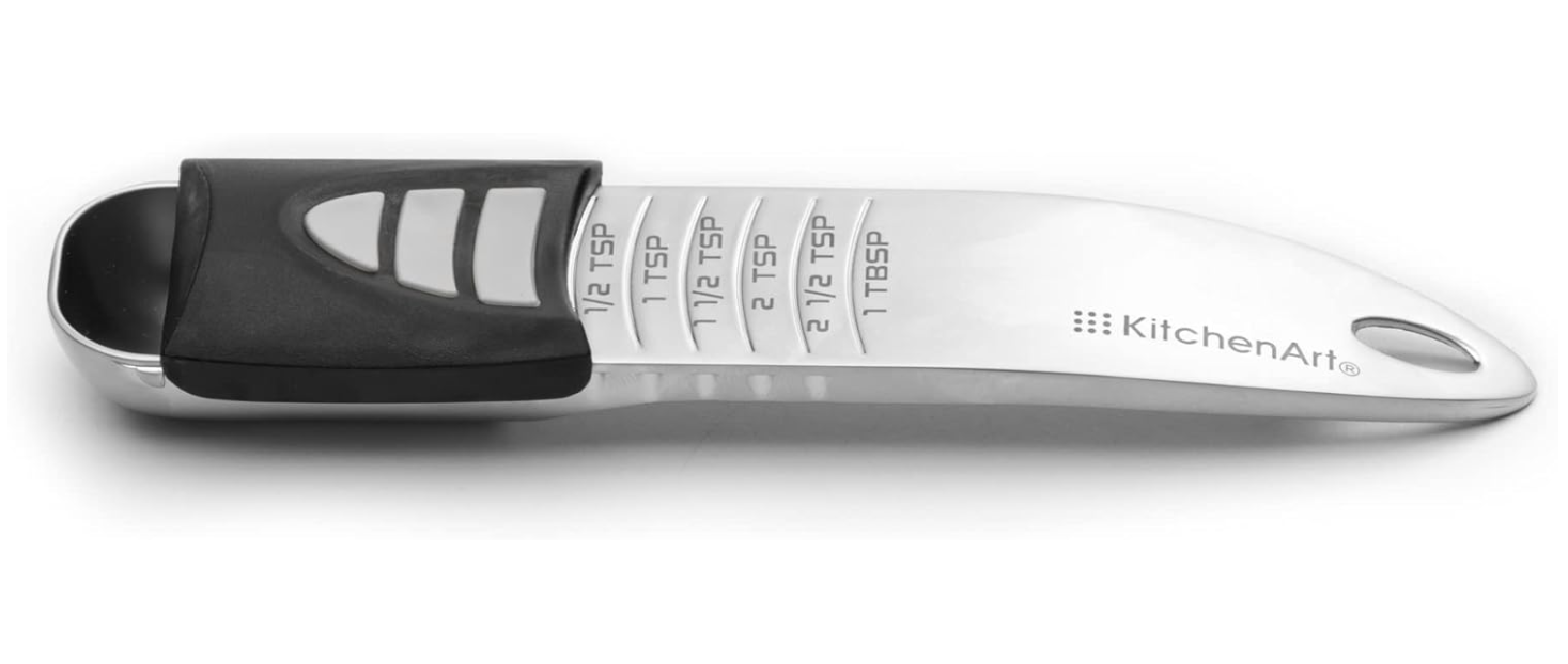 KitchenArt Pro Adjust-A-Tablespoon Silver Measuring Spoon