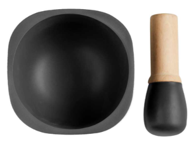 Emile Henry Mortar & Pestle – Clay (Argile) – 15 x 15.8 x 9.6 cm – 0.9 L Emile Henry by Kitchen Niche