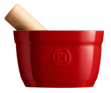 Emile Henry Mortar & Pestle – Burgundy (Grand Cru) – 15 x 15.8 x 9.6 cm – 0.9 L Emile Henry by Kitchen Niche