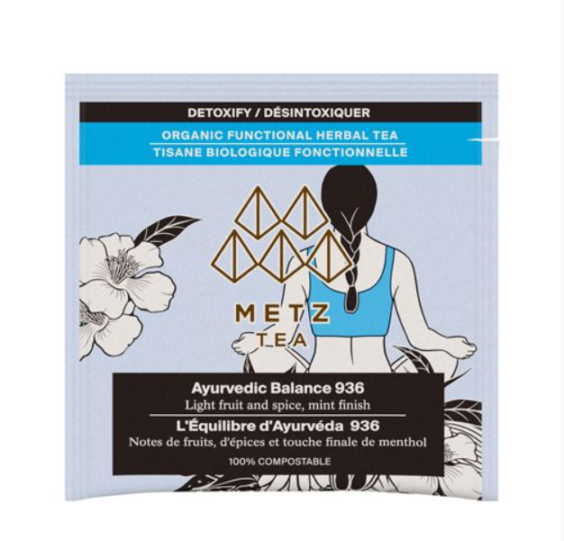 Metropolitan Tea Metz Organic Ayurvedic Balance Tea – Box of 25 Teabags